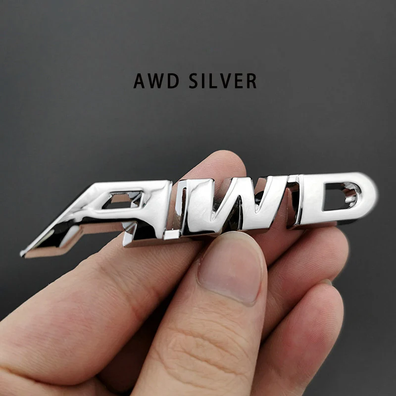 3D металлический значок AWD для кузова автомобиля, эмблема декаля для полного привода 4WD SUV Off Road для Toyota Impreza Subaru Honda V6 on.