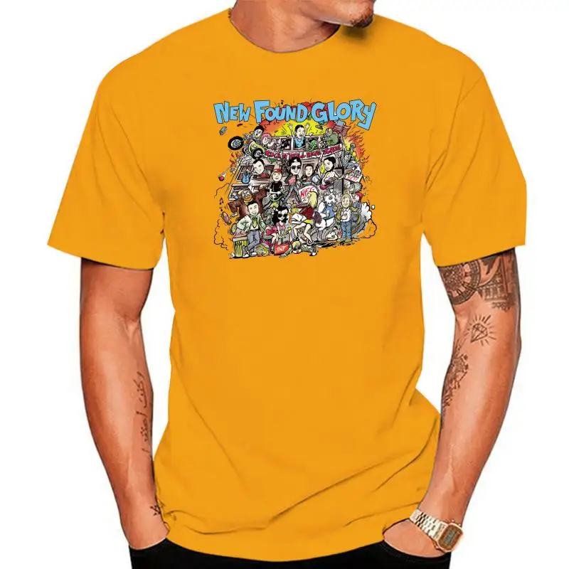 

Новая белая мужская футболка с обложкой альбома Found Glory Band Mania, размеры от S до 3XL