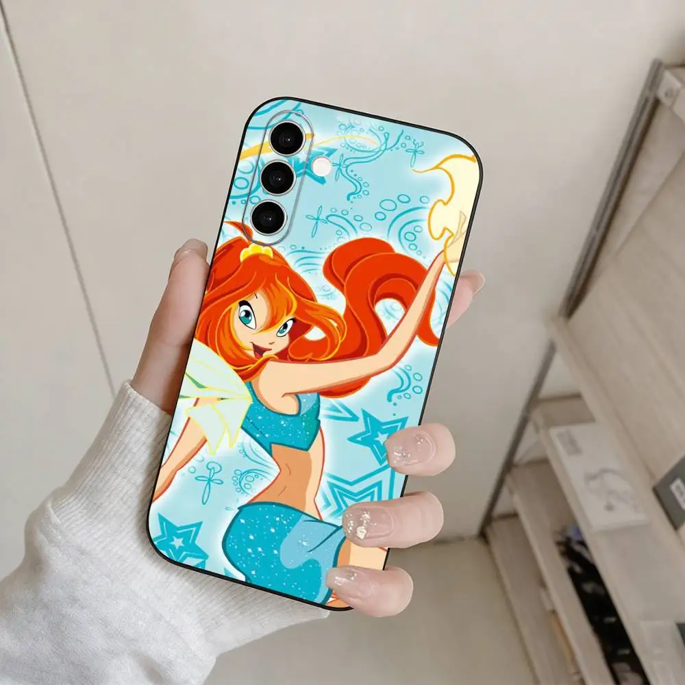 Чехол для телефона W-Winx Clubs для Samsung Galaxy A73, A72, A71, A70, A53, A52, A51 и других моделей, мягкий черный чехол (art.: 3920db03faa67) - 3920db03faa67