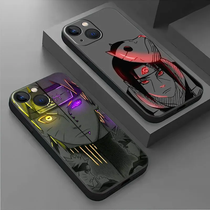 

Phone Case For iPhone 11 12 13 14 Pro Max Mini XS XR X 8 7 6S 6 5 5S Plus Black Silicone Cover Fundas Art Hot Japan Anime