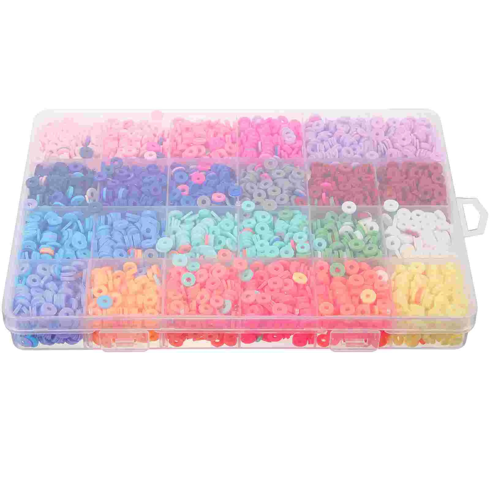 

Colored Clay Beads DIY Craft Charms Spacer Jewelry Crafts Mini Bracelet Making Supplies