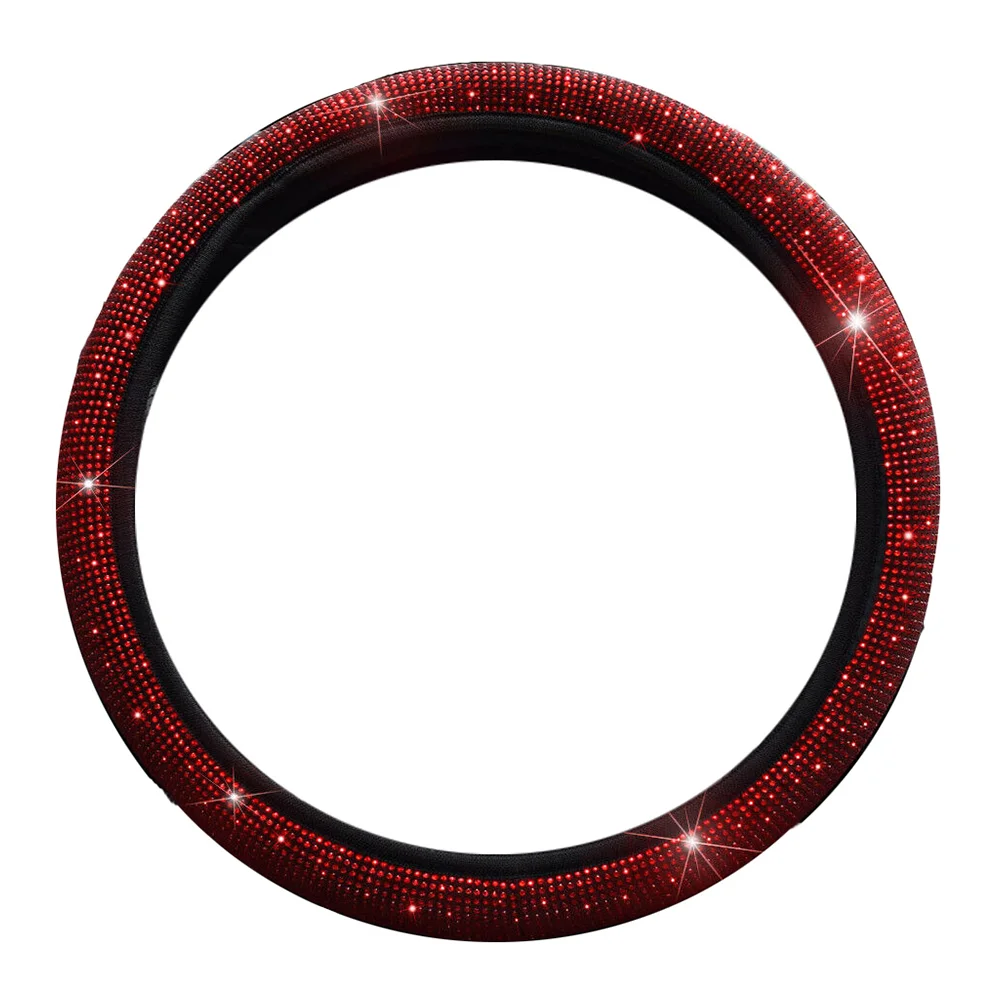 

1Pc Steering Wheel Wrap Summer Steering Wheel Protector Bling Steering Wheel Cover Diamond Steering Wheel Cover