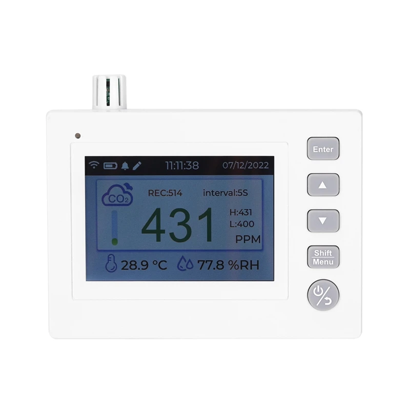 

Полноцветный тестер CO2 Tuya Wifi 4,0 дюйма TFT