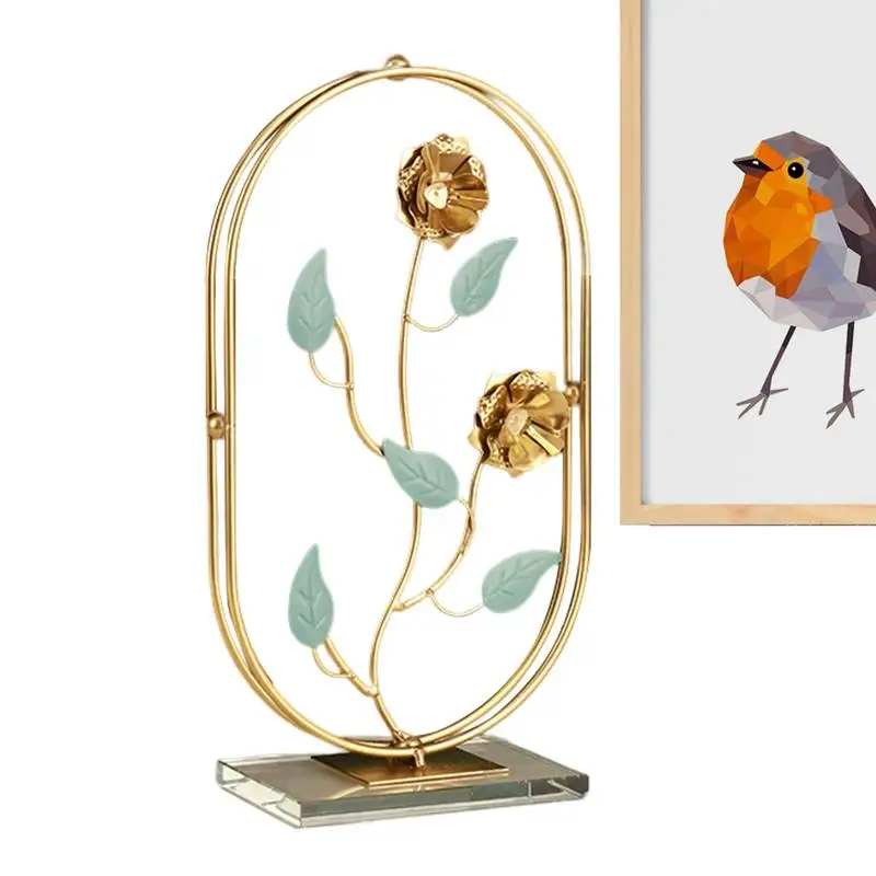 

Metal Flower Handicrafts Iron Art Decoration Ornament Light Luxury Iron Art Ornament Simple TV Cabinet Home Decoration