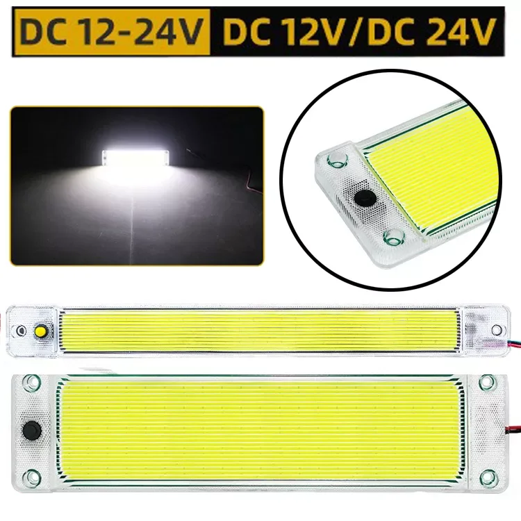 

84 108 LED Panel Light Car Interior Reading Lamp High Brightness Cabin Lights for Van Truck RV Boat Camper Lights Strip 12V-24V