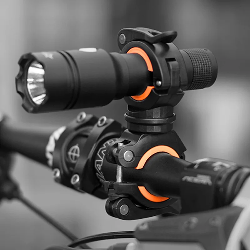 

Cycling Bicycle Light Holder Clip Flashlight Road Mountain Bike MTB Front Headlight Holder Bicycle Lamp Fixing Bracket Mount