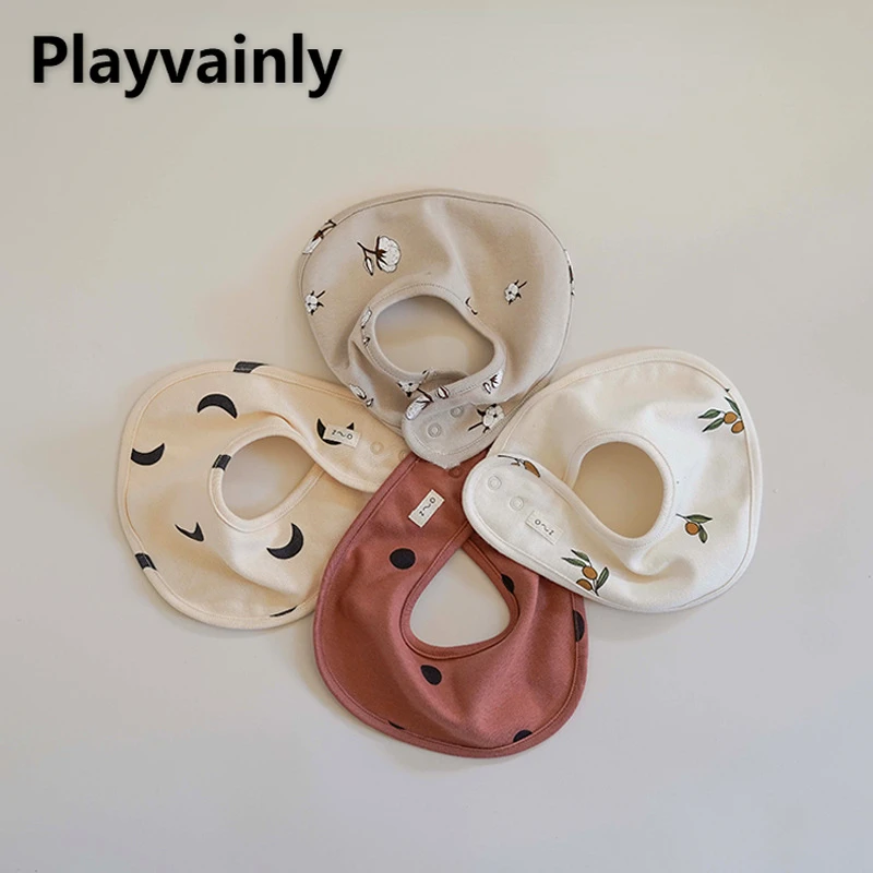 Хлопковые Нагрудники Для Новорожденных Мягкие Дышащие Салфетки Отрыжки С Милым