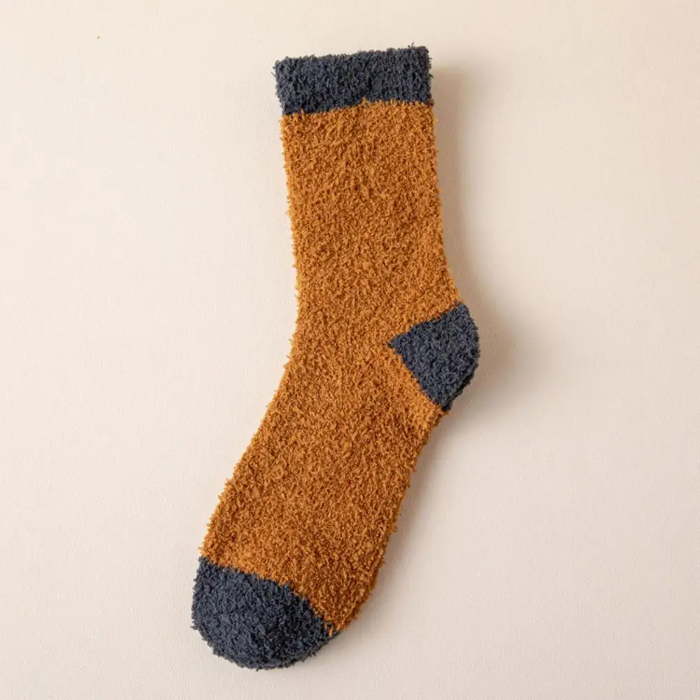 

Chic Winter Floor Socks Anti-slip Cozy High Elasticity One Size Men Winter Socks Winter Socks Keep Warm