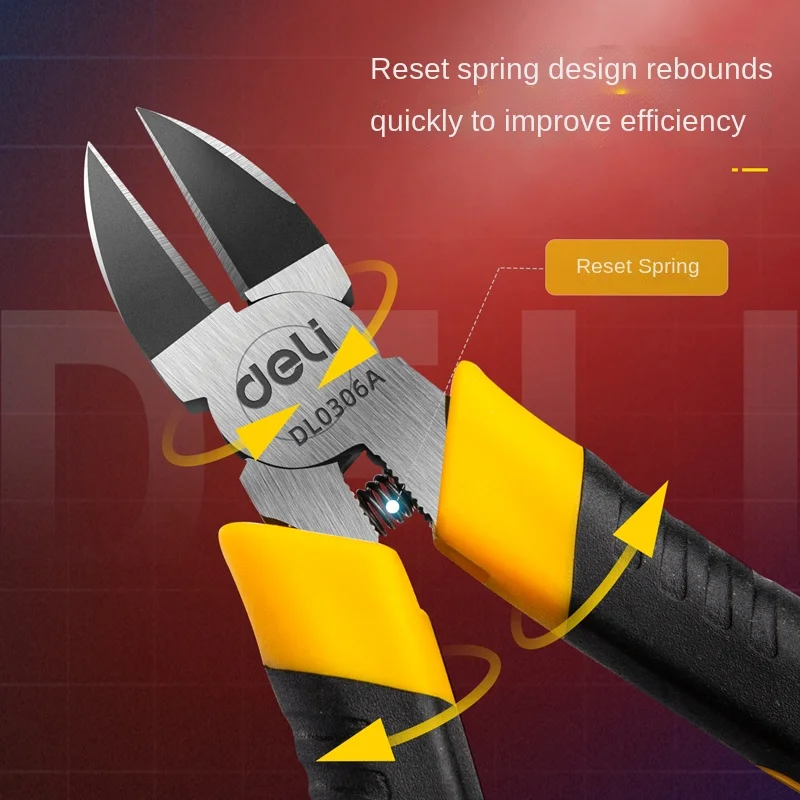 Xiaomi Deli диагональные плоскогубцы стандартные пластиковые 5/6 дюймов резак для