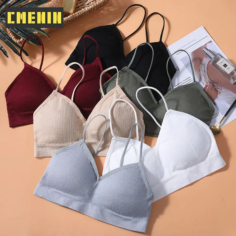 

[CMENIN] 2022 1Pcs Intimate Crop Top Lingerie Bra Underwear Hot Sale Cotton Bralette Sexy Lingerie Women Bras Topics B0076