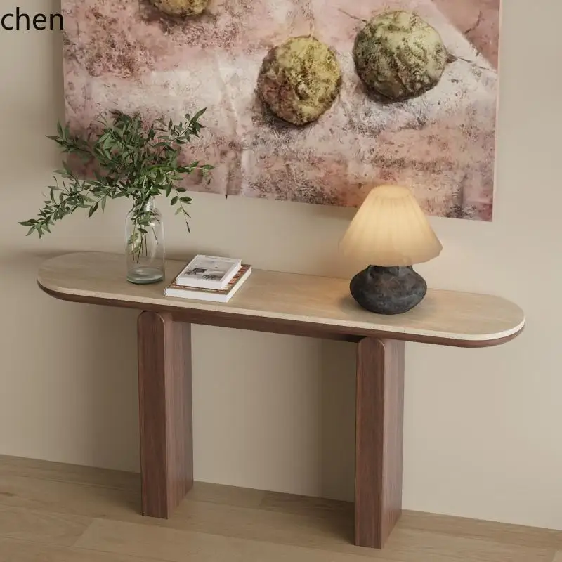 Звс. Средневековый травертин каменная плита входной стол коридор элитный массив