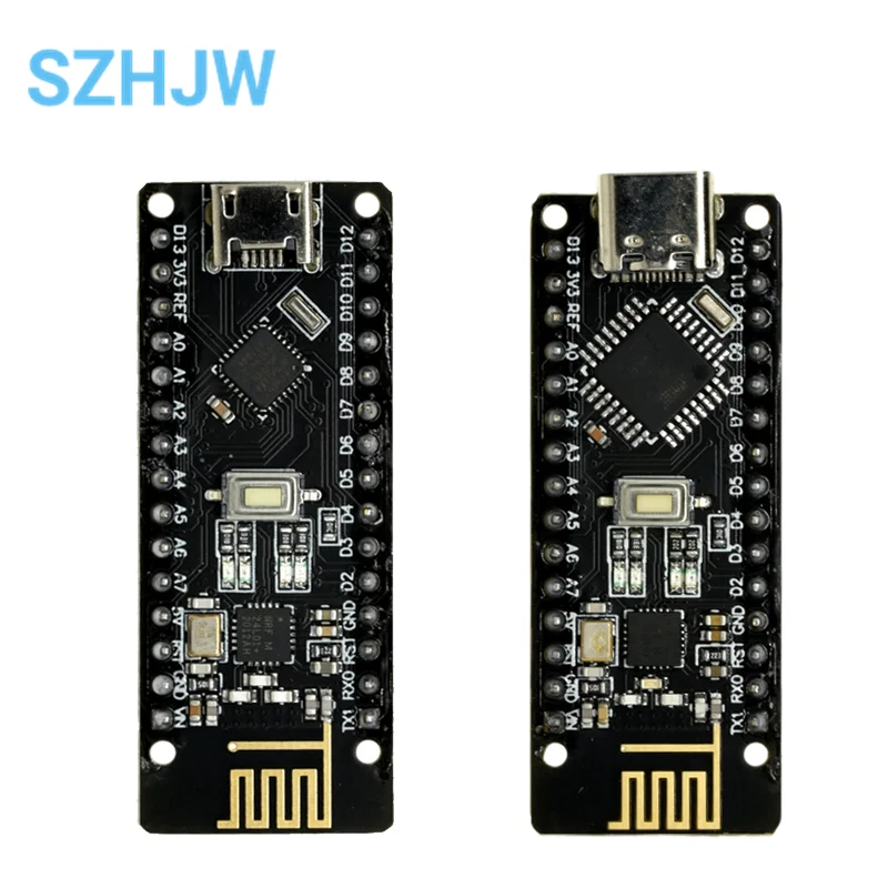 RF-Nano for Arduino Nano V3.0, Micro USB Nano Board ATmega328P QFN32 5V 16M CH340, Integrate NRF24L01+2.4G wireless