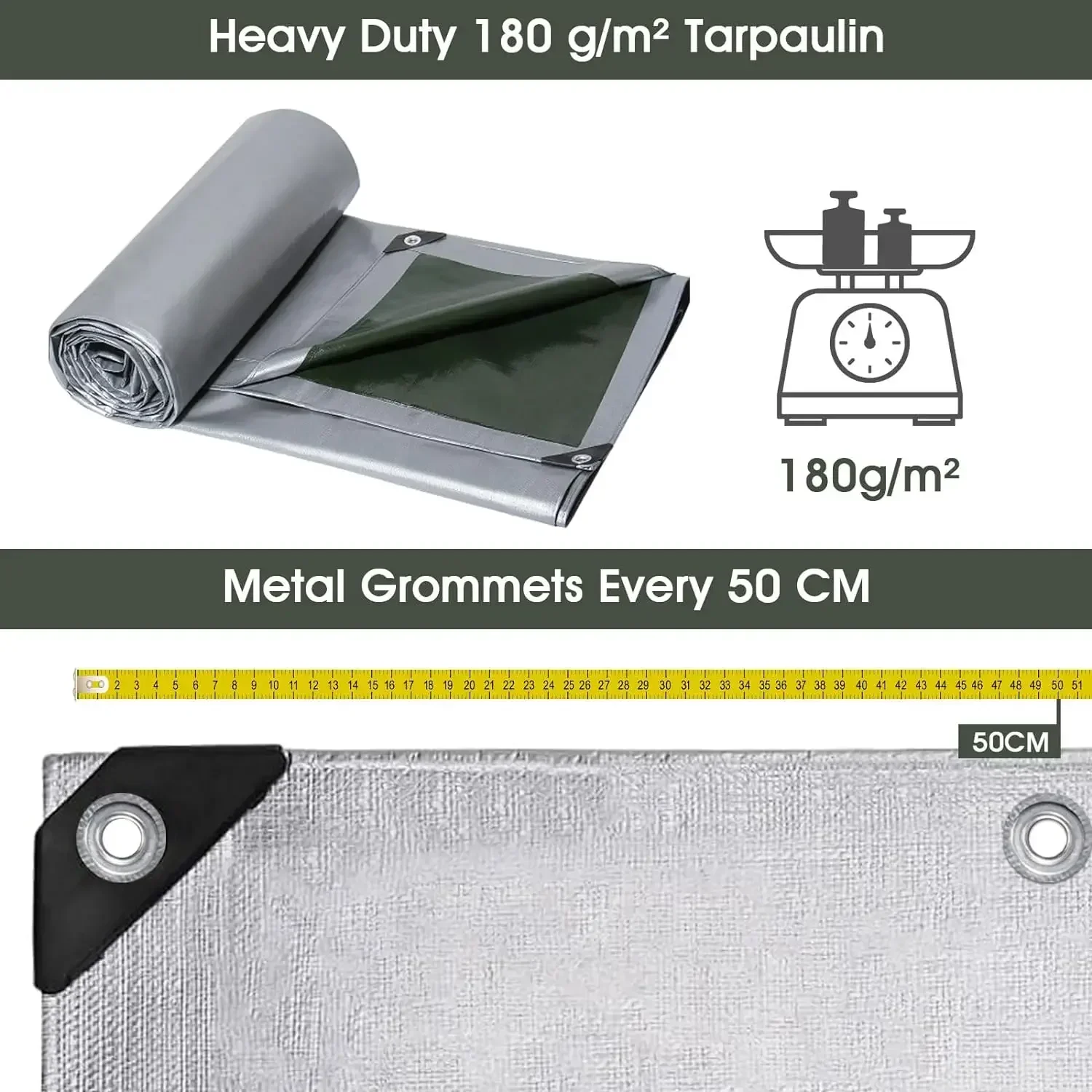 Брезент из водонепроницаемой ткани 180 г/м2 полиэтиленовый брезент устойчивый к