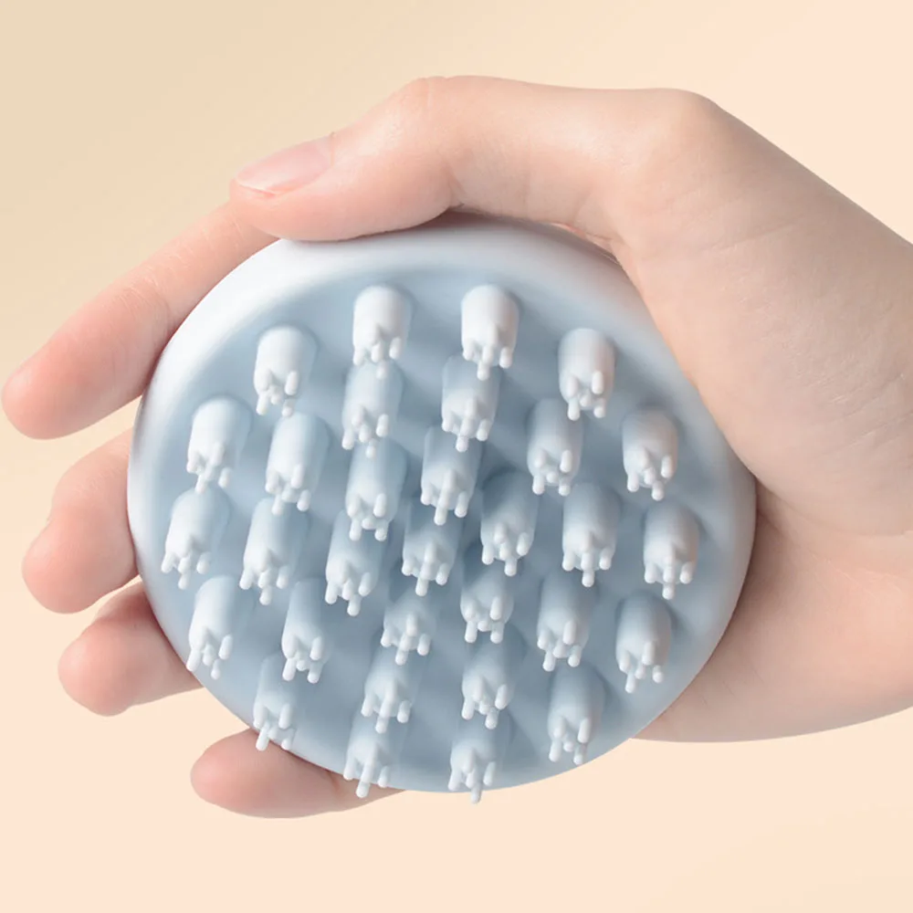 

Силиконовая круглая щетка для шампуня, многоразовая щетка для волос, щетка для душа для женщин и девочек