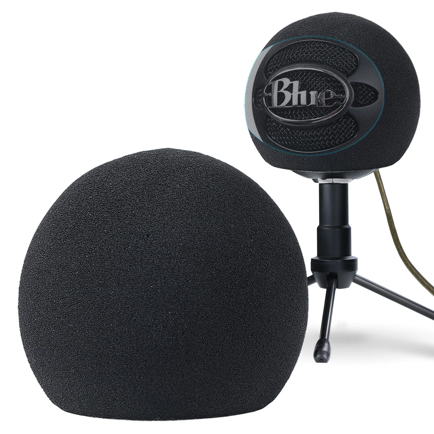 

Foam Windscreen for Blue Snowball - Pop Filter Mic Cover made from Quality Sponge Material that Filters Unwanted Recording and B