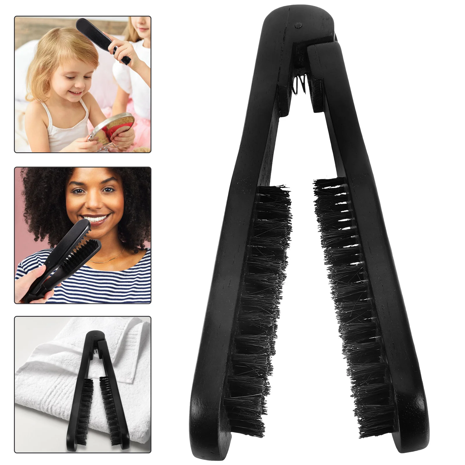 

Straightening Comb Hair Hairdressing Styling Brush Clamp Straightener Straightner