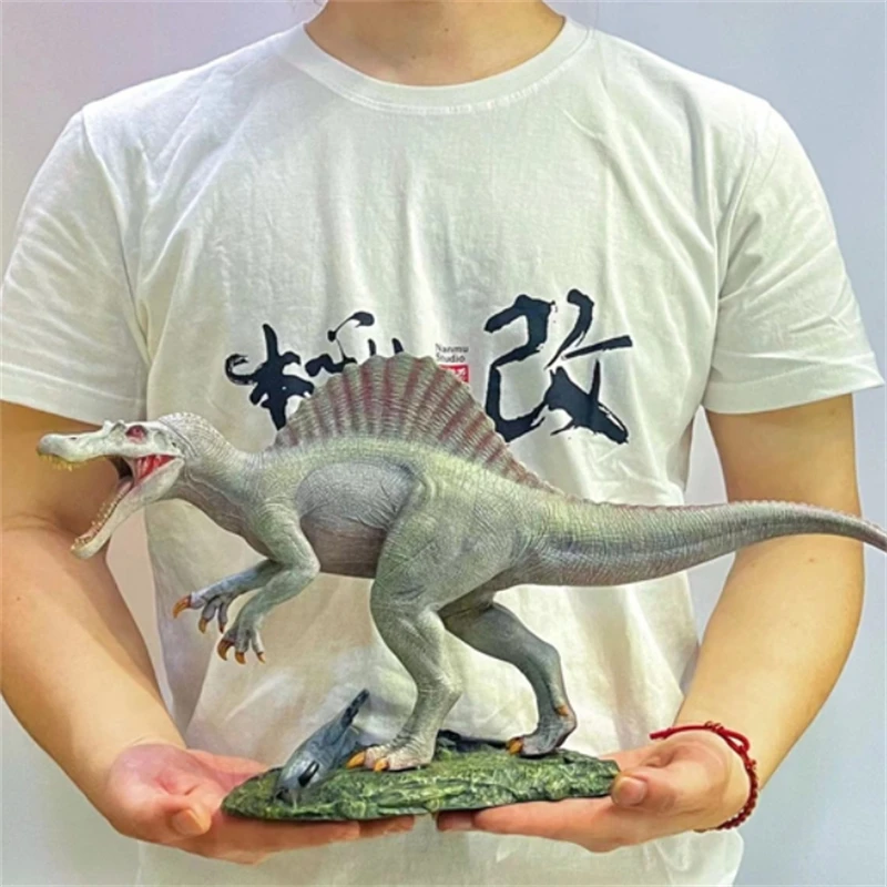 

42cm Dinosaur Model Nanmu Is Hard To Change Jurassic Period Spinosaurus Static Dinosaur Statue Spinosaurus Aegyptiacu
