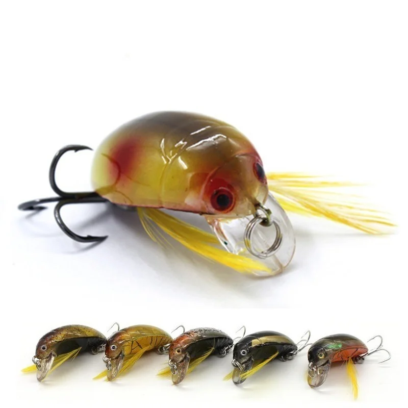 

1 Pcs Fishing Tackle 35mm 4g Cicada Bait Fishing Lure Insect Bug Lure Sea Beetle Crank for Bass Carp Fishing