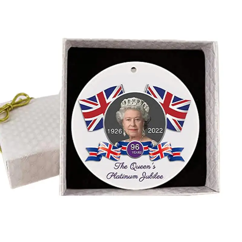 

Сувенирный орнамент королевы Елизаветы II, памятные украшения королевы, королева 1926-2022 Мерч из траура королевы Елизаветы