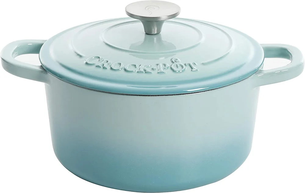 

Круглая эмалированная чугунная духовка Crock-Pot Artisan, 3 кварты, Aqua