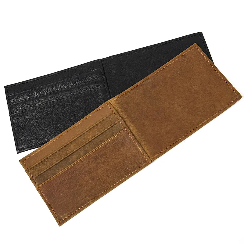 Genuine Leather Card Holder Business Card Holder Crazy Horse Leather Card Case Men's Card Holder Men and Women Universal