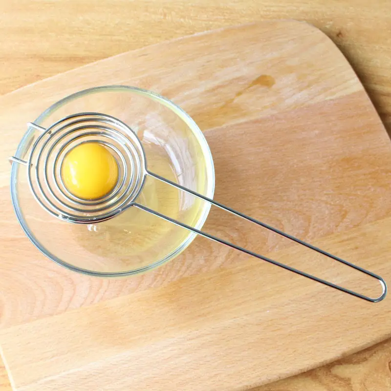 

Egg Yolk Separator Protein Separation Tool Stainless Steel Eggs Sieve Kitchen Gadgets White Divider Holder Baking Accessories