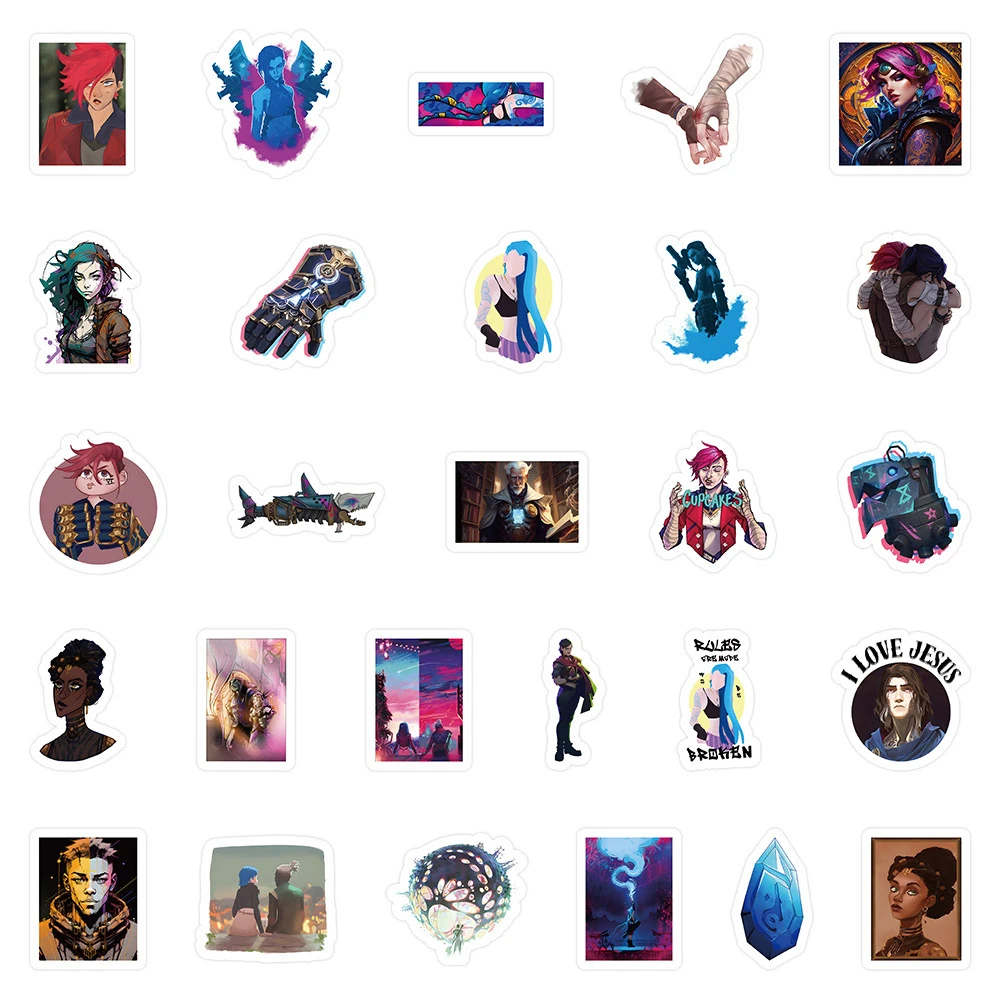 10/30/52 шт. Крутые мультяшные тайные наклейки Аниме Игровые DIY Канцелярские