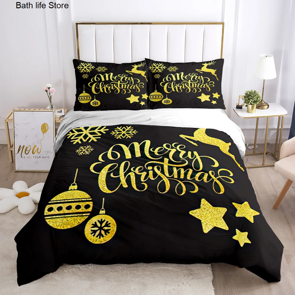 

Christmas Bedding Set Kids 3D Bedroom Decor Gift Duvet Quilt Cover Twin Queen King Single Double Bedclothes with Pillowcase