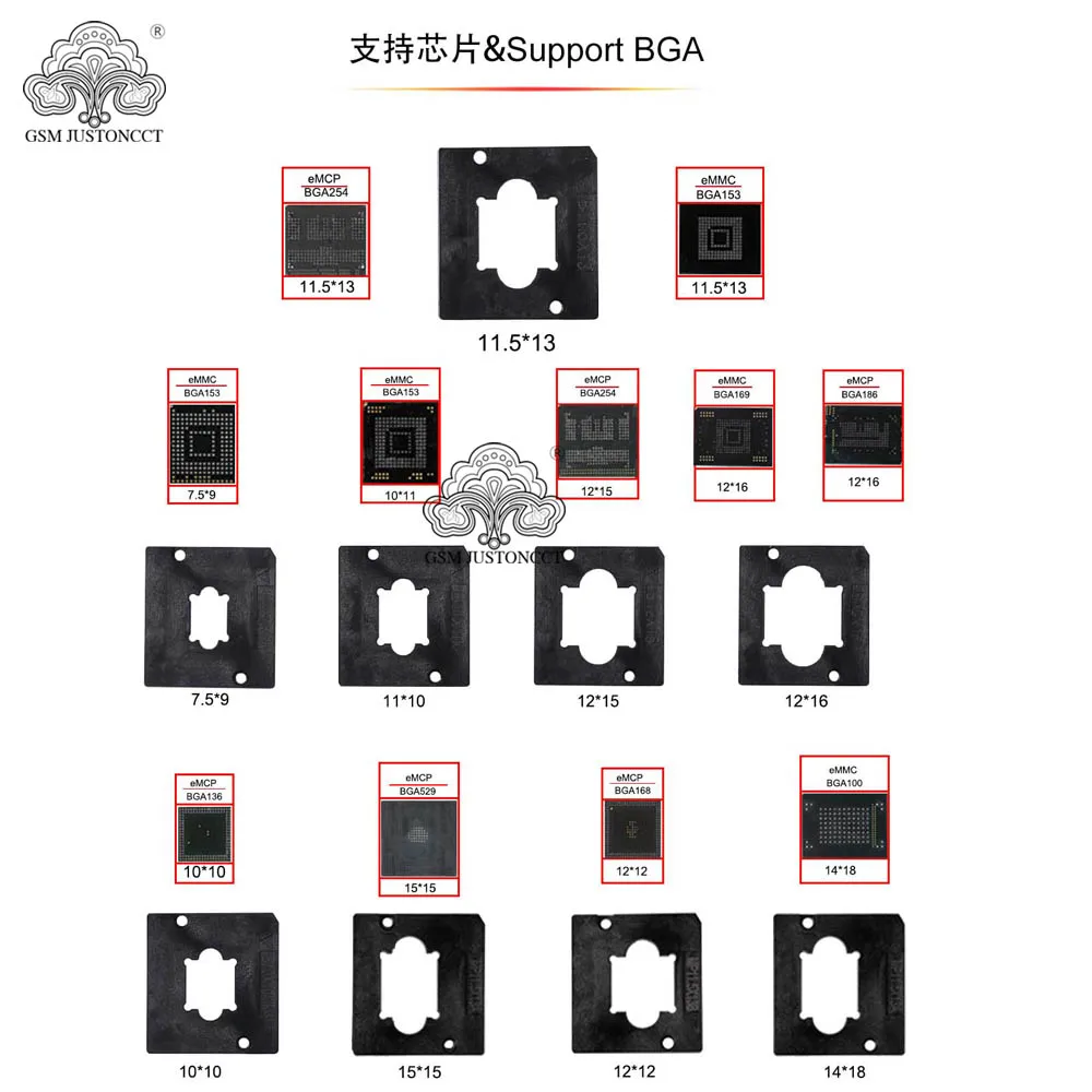 ICFRIEND NB-Max розетка для MIPItester E-mate EMMC и UFS BGA254 BGA297 BGA153 BGA168 BGA100 BGA186 Medusa Pro UFI стандартная