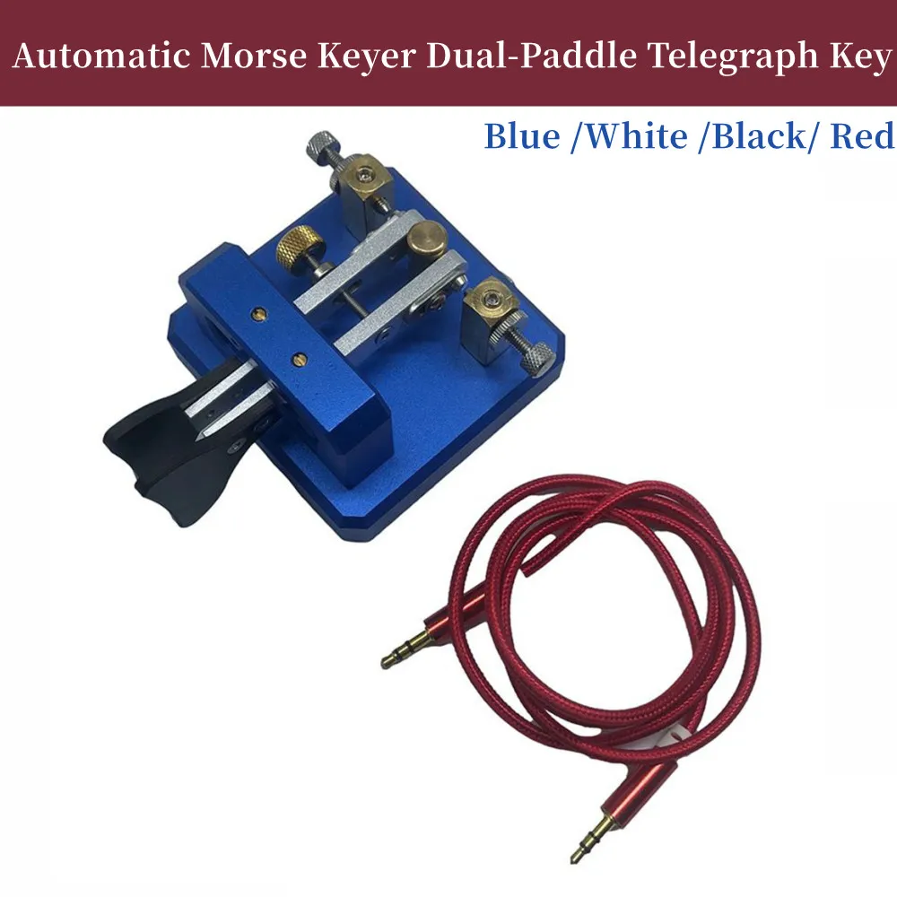 

Automatic Morse Keyer Dual-Paddle Telegraph Key CW Key For Ham Radio Users For Amateur HAM RADIO Stainless Steel Brass Aluminum