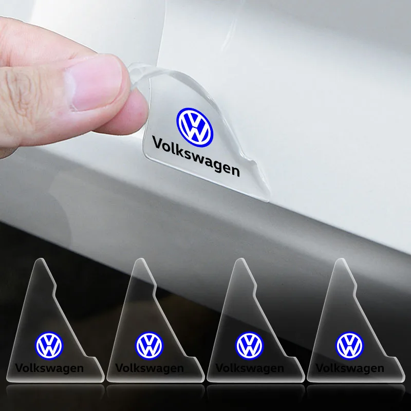 2 шт. прозрачная угловая крышка двери автомобиля защитная наклейка от царапин для