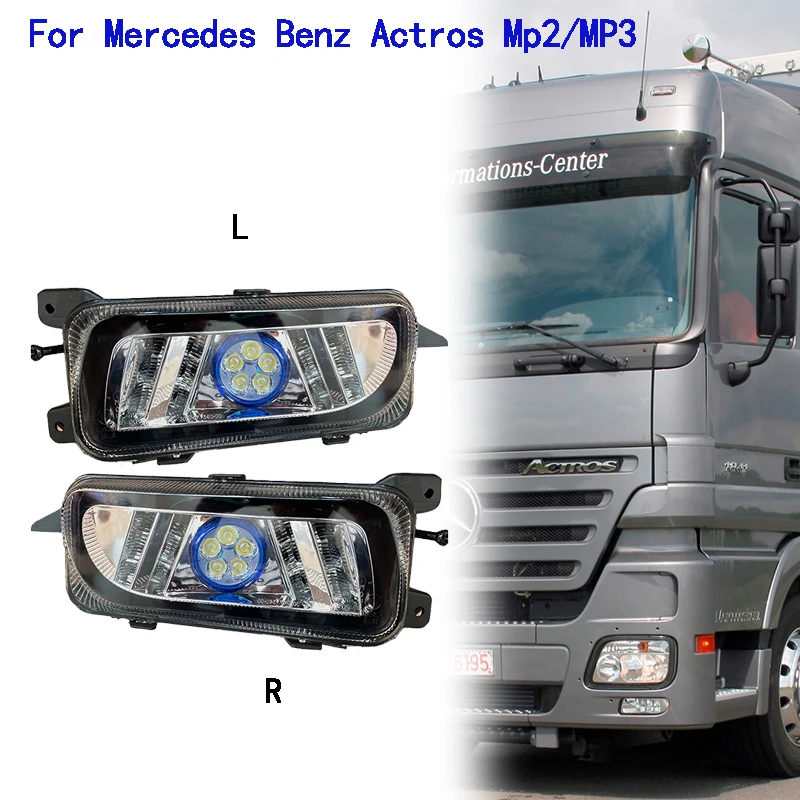 

1 Pair LED fog Light For Mercedes Benz Actros MP2 MP3 truck Fog light assembly replacement parts 9438200156 9438200056