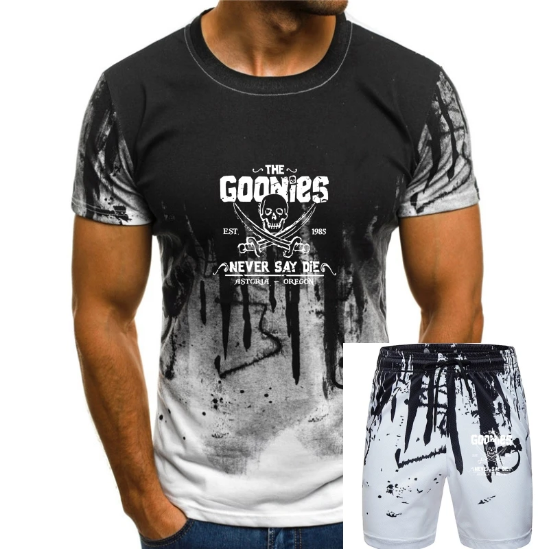 

[ Kids ] The Goonies Never Say Die Pirate Classic Movie Graphic Inspired T-Shirt Retro O Neck Tee Shirt