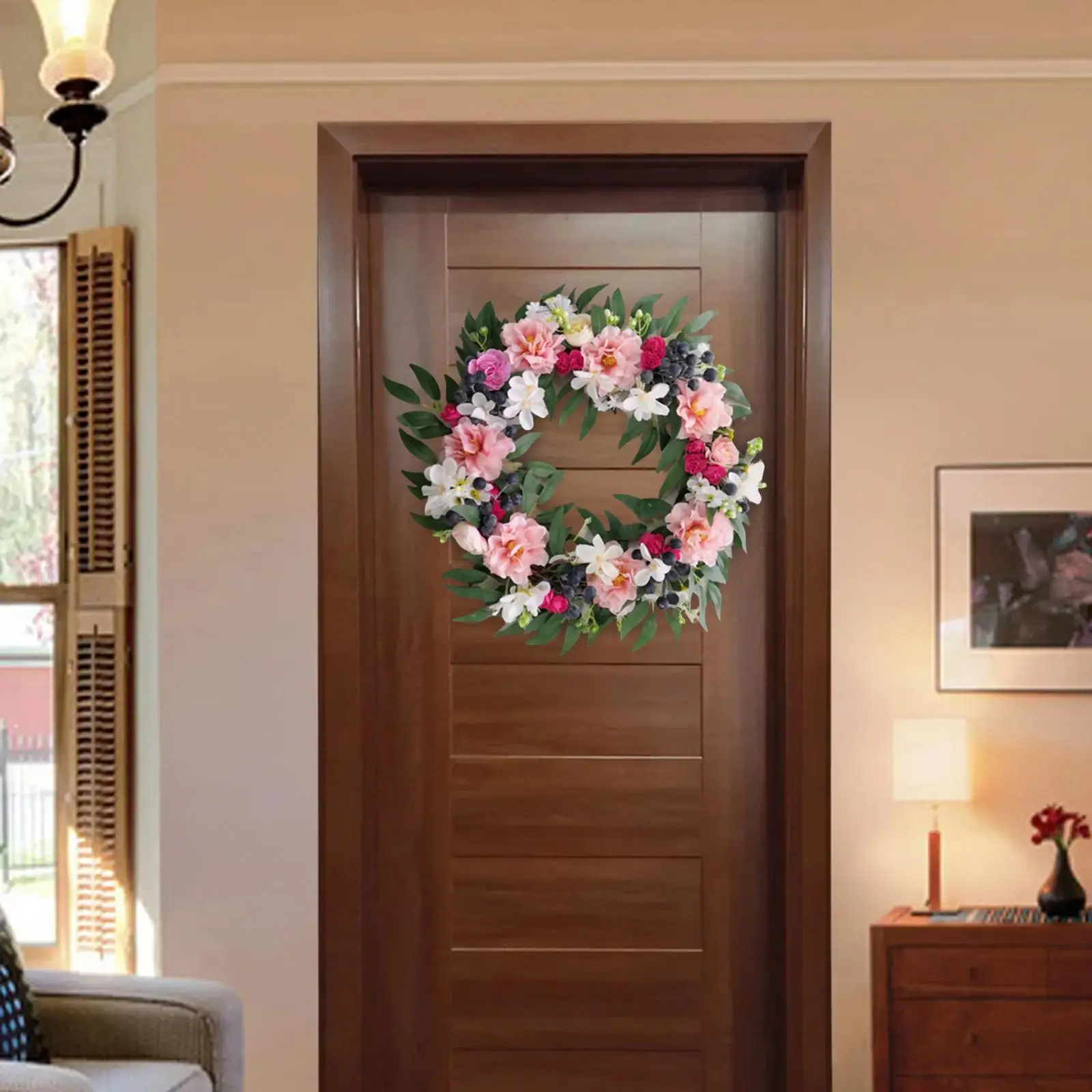 

19.7in Front Wreath Artificial Flowers Garland flower decor