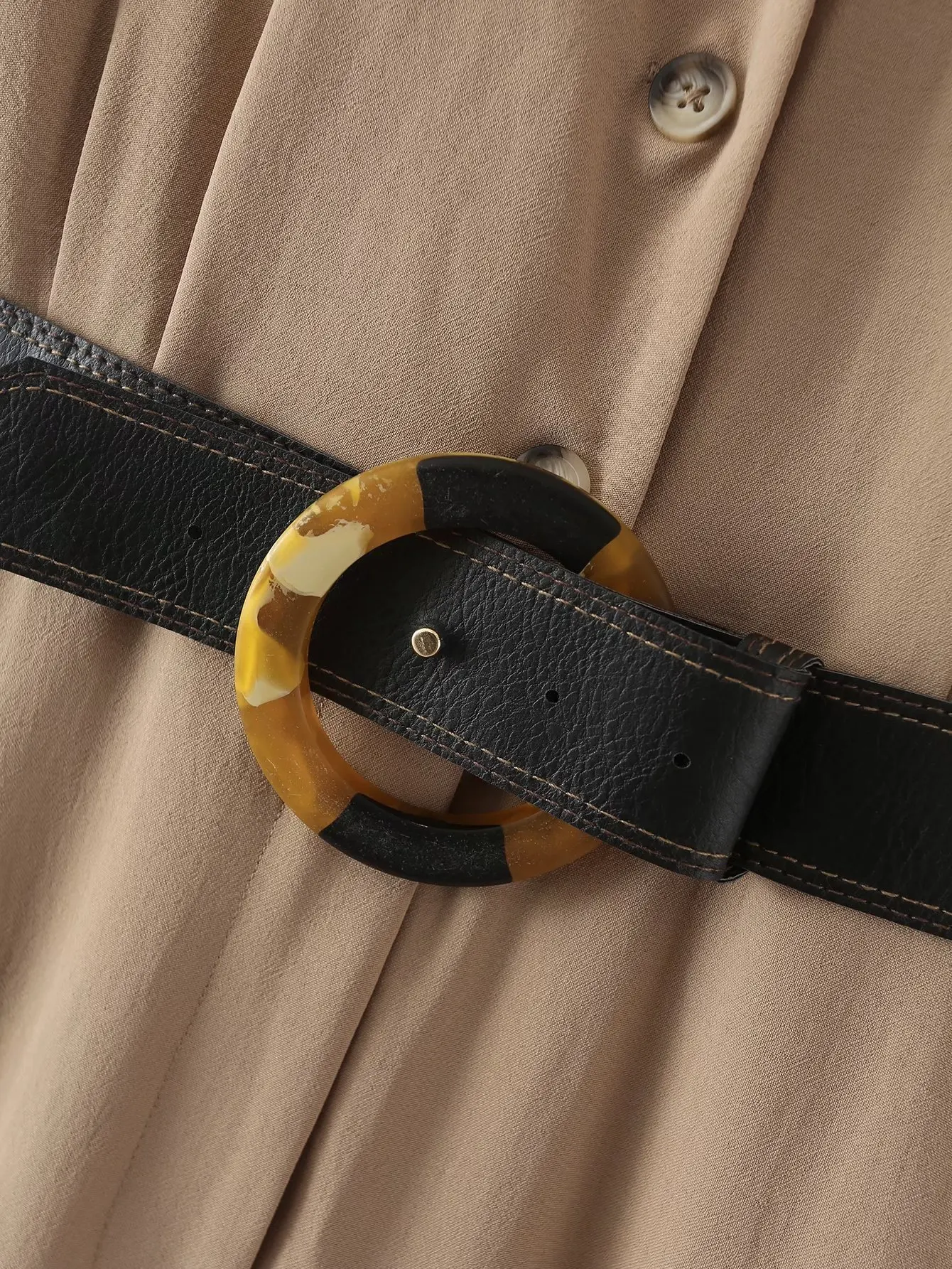 Withered 2023 Vintage Cargo Pockets Loose Belt Sashes Loose Khaki Casual Jumpsuits Women