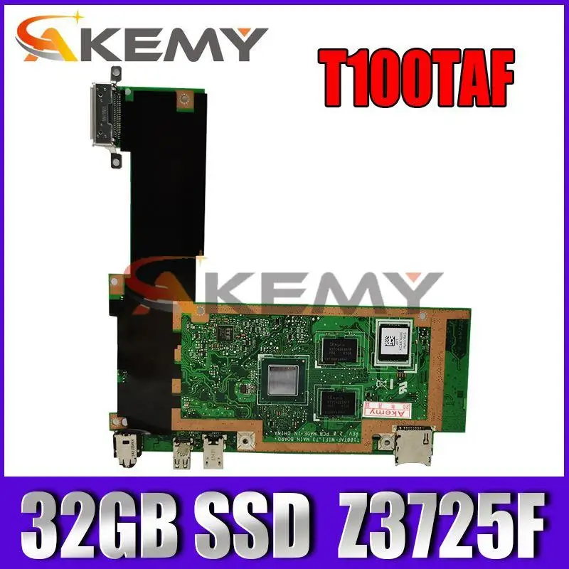 

Материнская плата Akemy T100TAF 2 Гб ОЗУ, материнская плата T100TAF 32 Гб SSD Z3725F REV2.0 для ноутбука ASUS T100TAF, материнская плата 100% протестирована