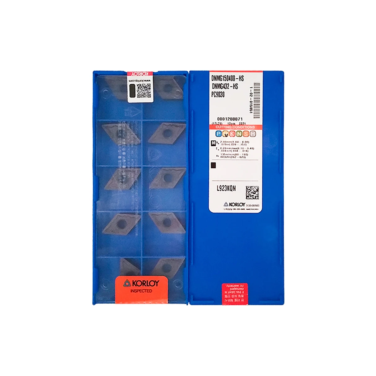 

KORLOY 100% Original DNMG DNMG150404 DNMG150408 PC9030 NC3120 HM Turning Tool DNMG15 Insert Quality CNC Lathe Insert Tools