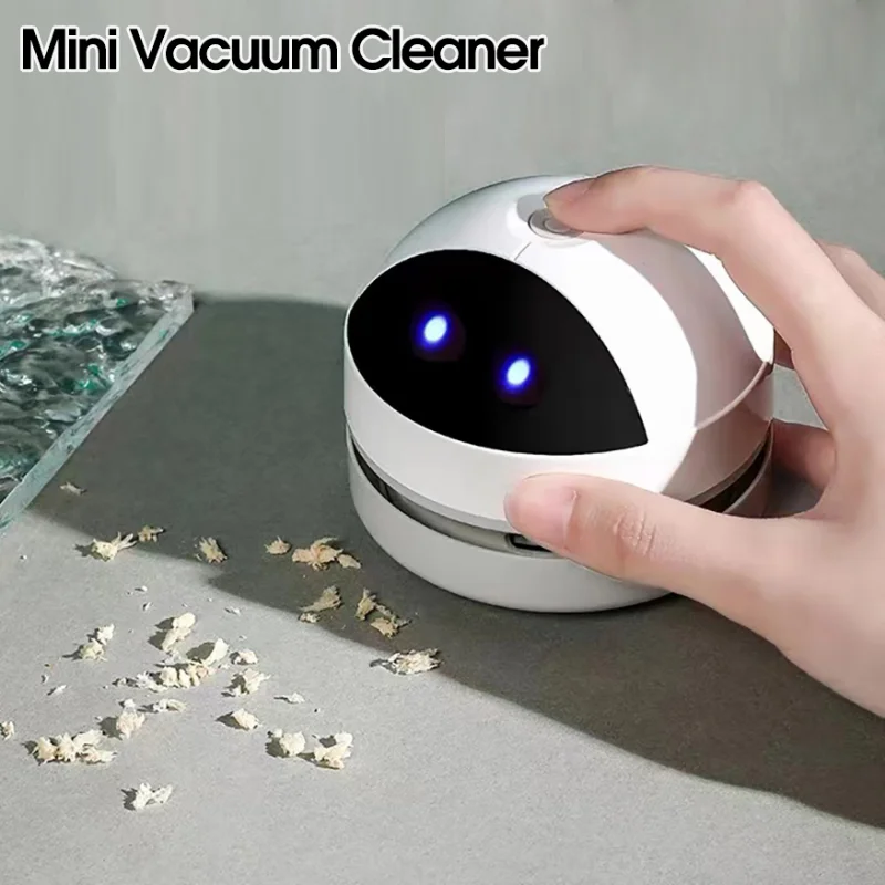 

Portable Mini Vacuum Cleaner Desk Table Dust Vacuum Cleaner Table Sweeper Desktop Cleaner with Cleaning Brush for Home Office