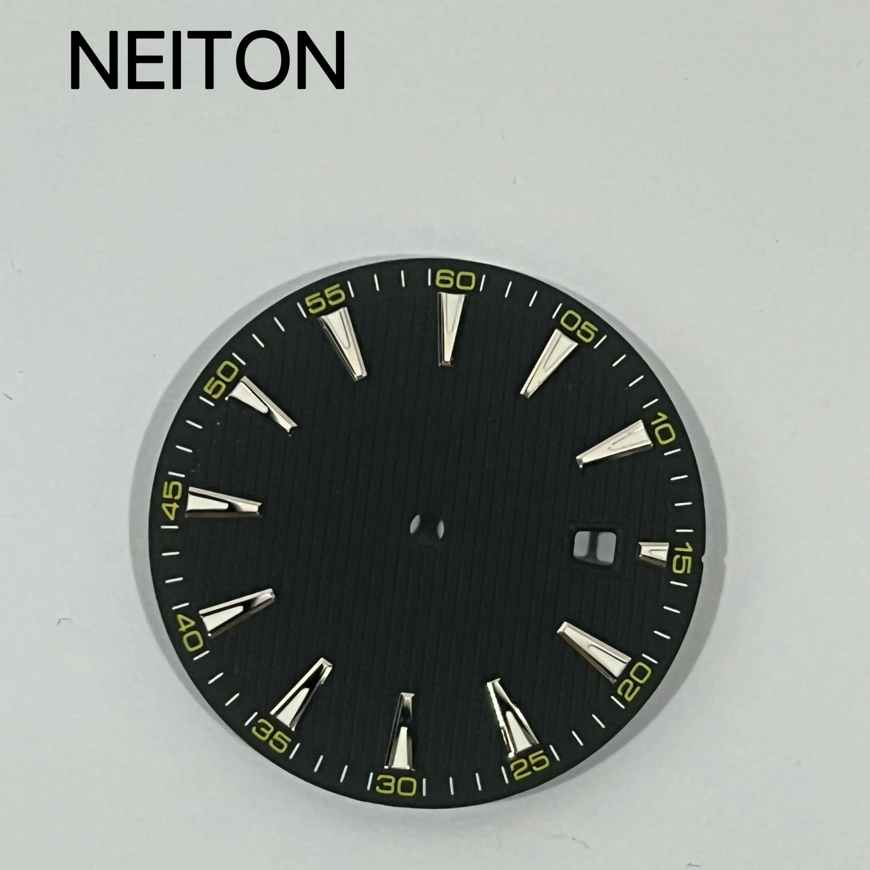 Фото Netion черный, синий, белый циферблат часов 33,4 мм, подходит для NH35 ETA2824 2836 Miyota8215 821A Mingzhu DG2813 3804 PT5000, светящийся механизм №2