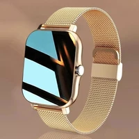 2022 new women smart watch men 1 69 color screen full touch fitness tracker men call smart clock ladies for android iosbo
