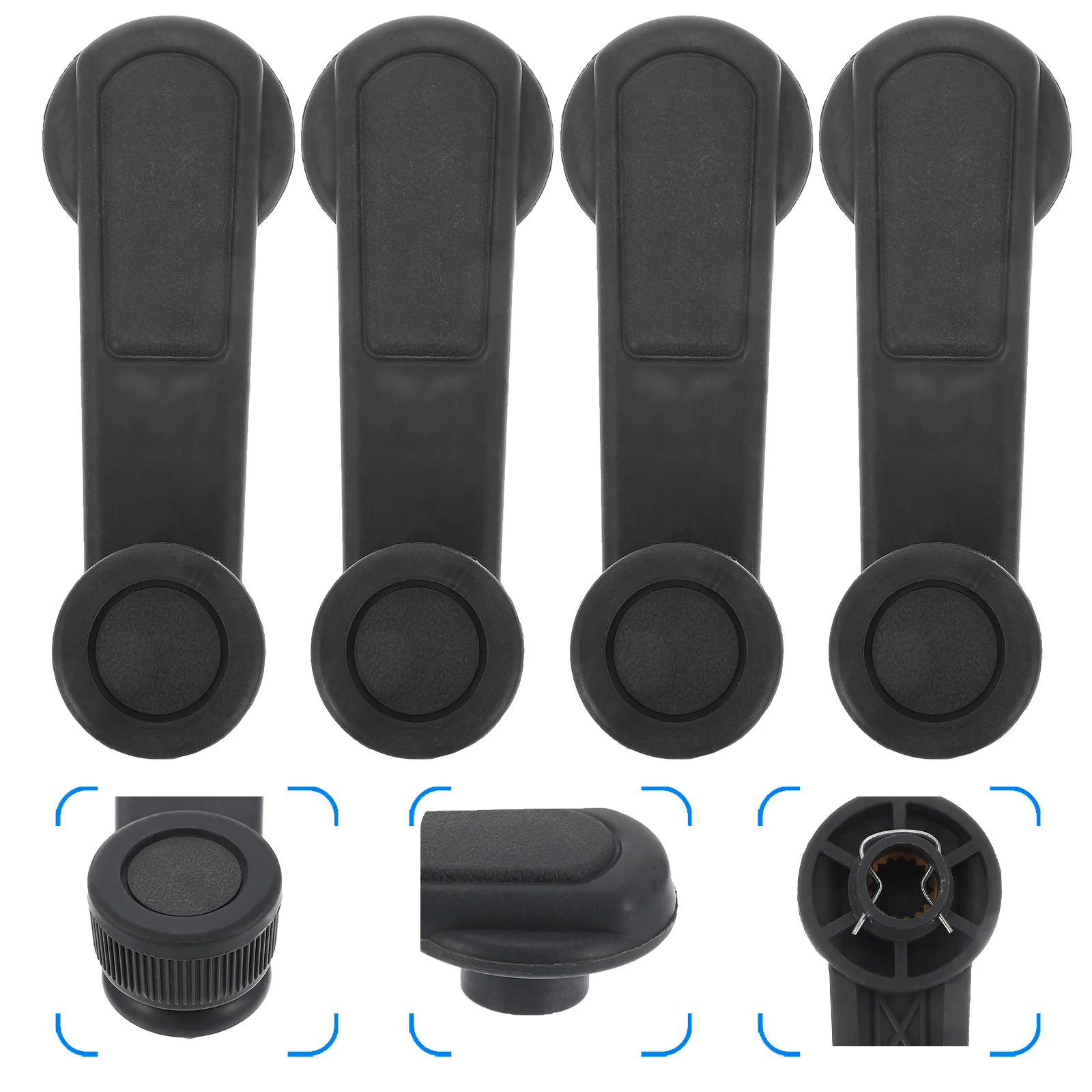 

4 Pcs Car Window Crank Handles Auto Interior Window Crank Handle Replacements