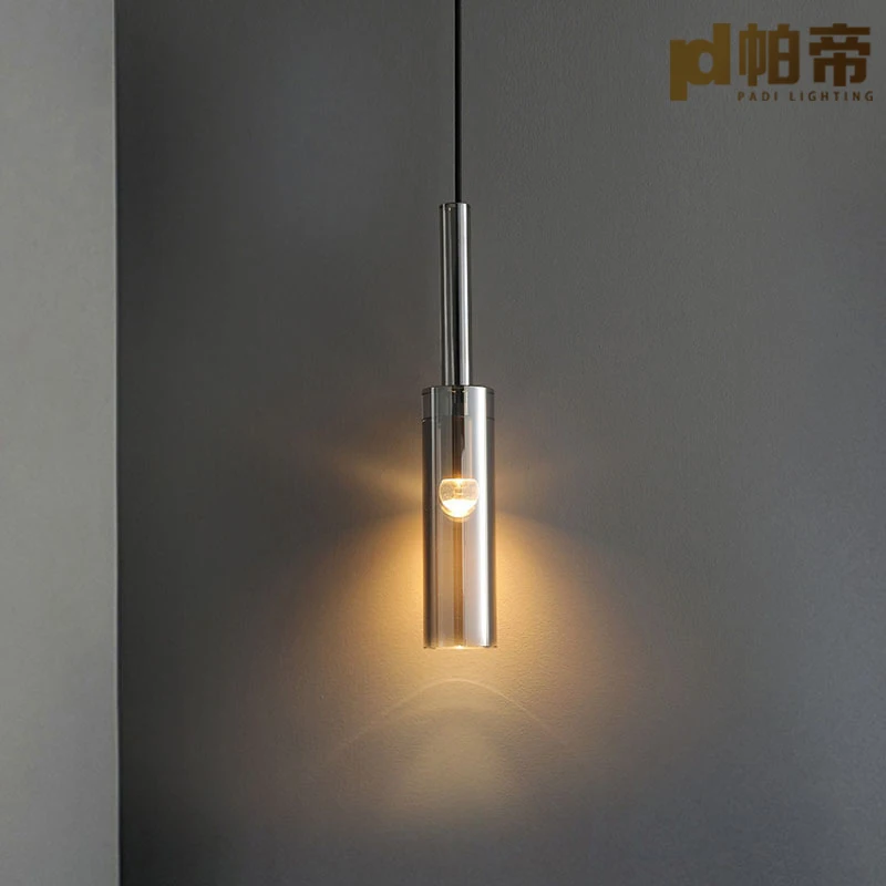 

PD Nordic Copper Crystal Pendant Lights Restaurant Bar Staircase Bedroom Bedside Pendant Lamps Modern Luxury Indoor Lighting
