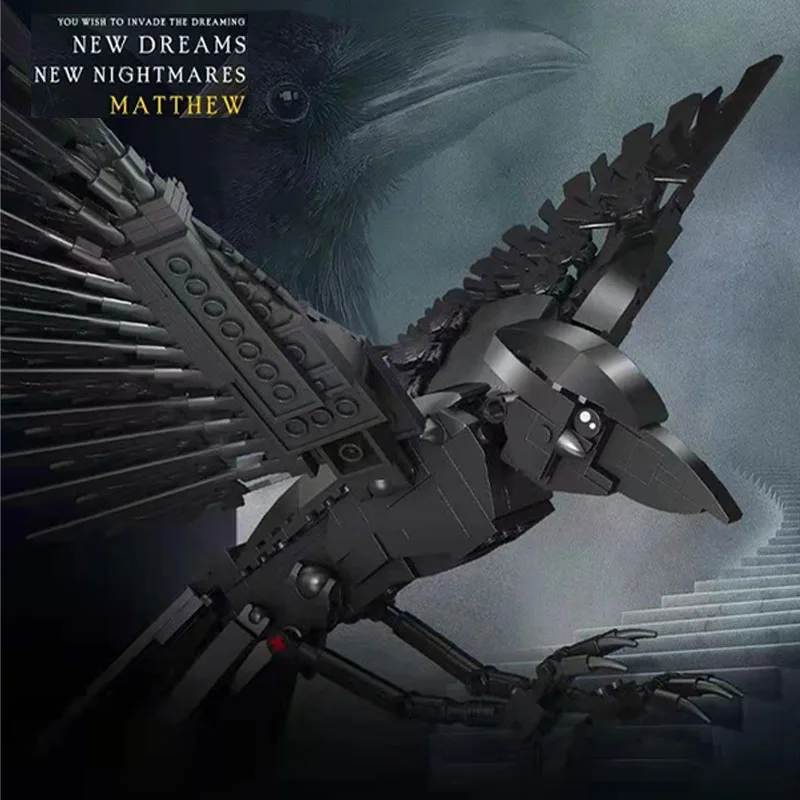 

Morpers Model Sand Man Matthew Crow 596Pcs Building Blocks MOC K201 Building Block Toy Kids DIY Chris Mas Boy Christmas Present