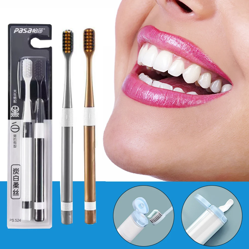 

2 шт./комплект, портативные зубные щётки для мужчин и женщин