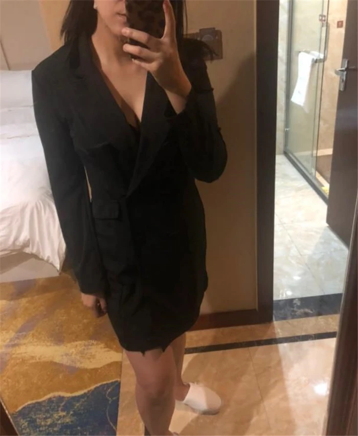 Orange Blazer Suit 2021 Office Lady Mid Length Single Button Casual Commute Blazer Suits Women Elegant Business Formal Clothing