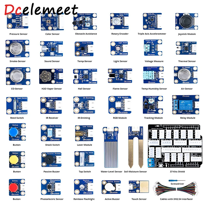 37 in 1 Sensor Modules Kit V3.0 with Tutorial Compatible with R3 MEGA 2560 Nano