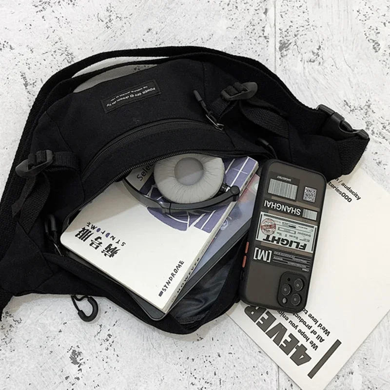 Холщовая поясная сумка унисекс забавная Повседневная Уличная нагрудная сумочка