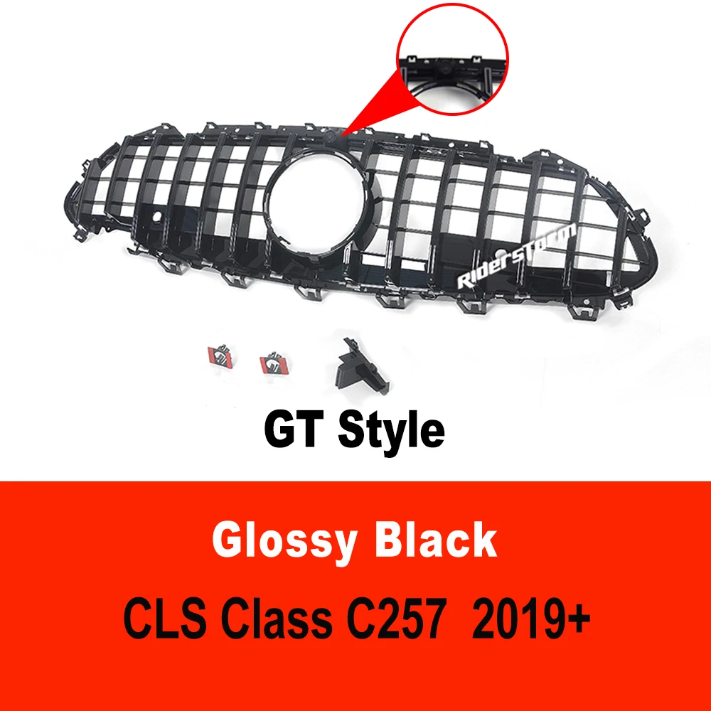 

Решетка GT 2019-2025 для CLS C257 GT, гриль для mercede CLS63 Style CLS53, алмазная решетка CLS300 CLS350 CLS450 W257 Panamerica Grill
