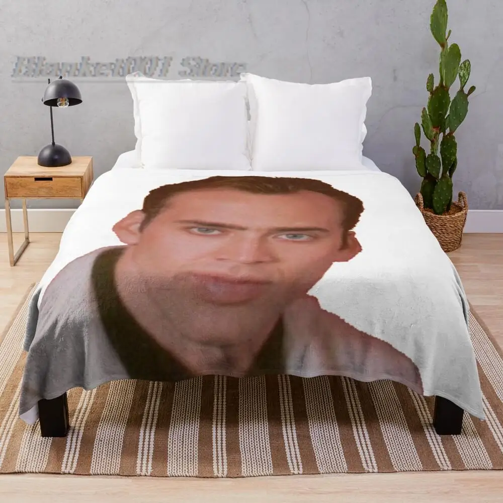 

Nicolas Cage Softest Blanket Large Blanket Asian Bedding Fresh Throw Blanket