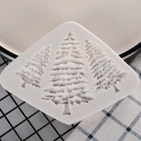 christmas tree fondant cake silicone mold pastrycandy biscuits molds chocolate mould cake decoration baking tools